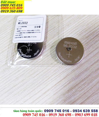 Maxell ML2032, Pin Maxell ML2032 Lithium sạc 3V chính hãng 